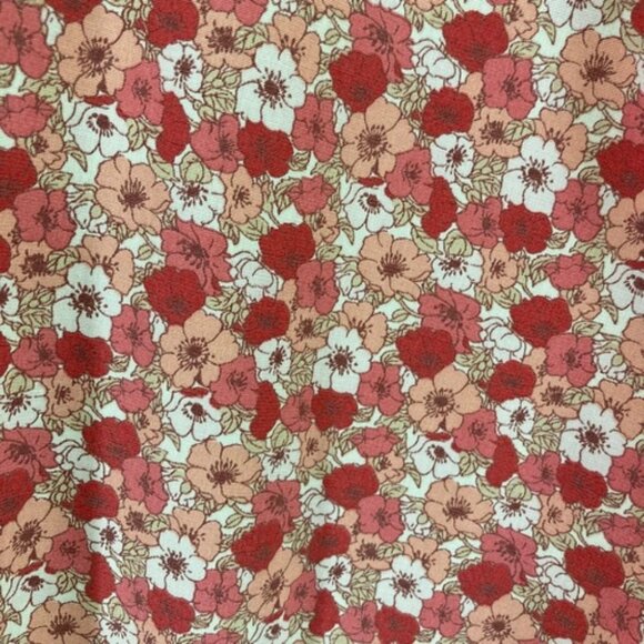 Lands End Shirt Floral No Iron All Cotton 3/4 Sleeves Button-Down, Career, sz 18 - Picture 4 of 7